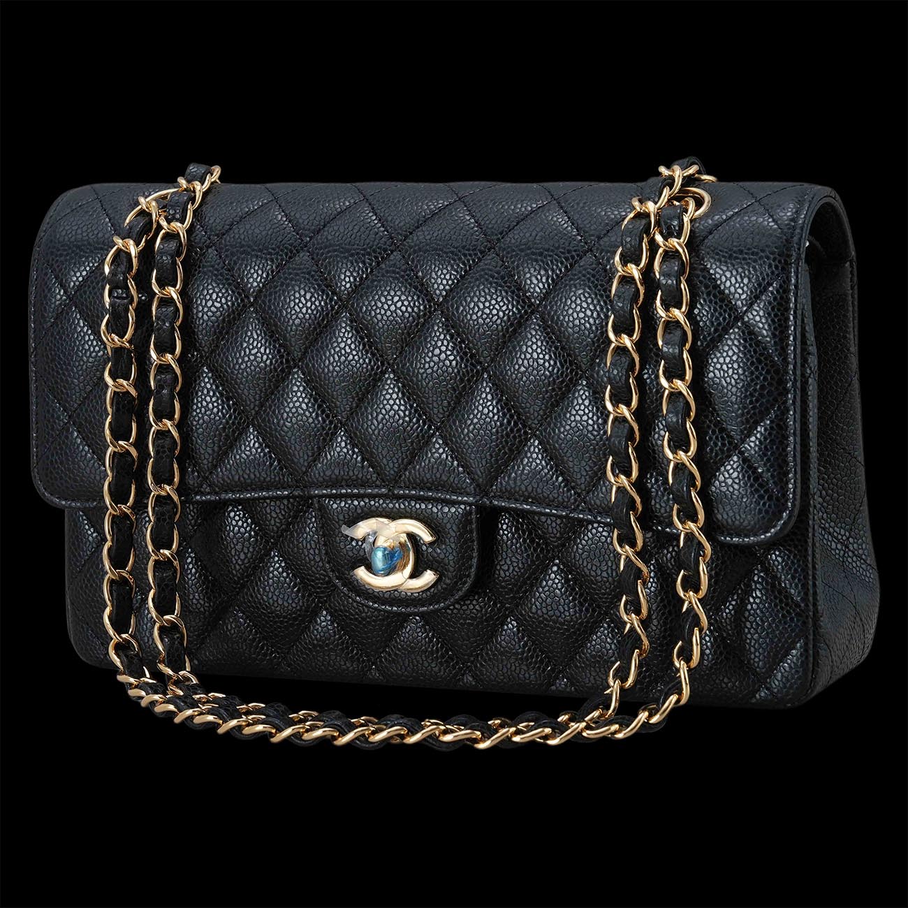 CHANEL(USED)샤넬 캐비어 클래식 미듐 플랩백
