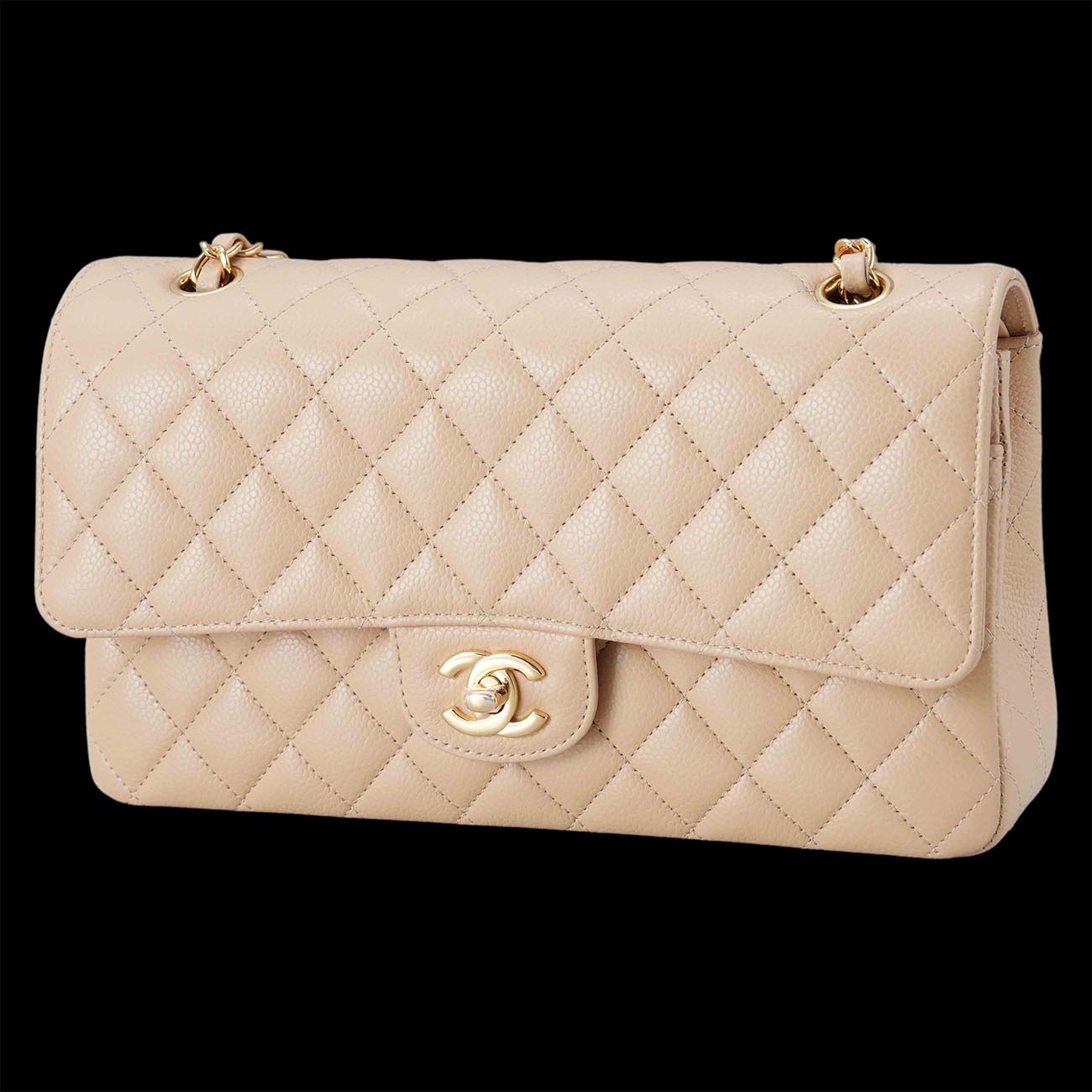 CHANEL(USED)샤넬 캐비어 클래식 미듐 플랩백