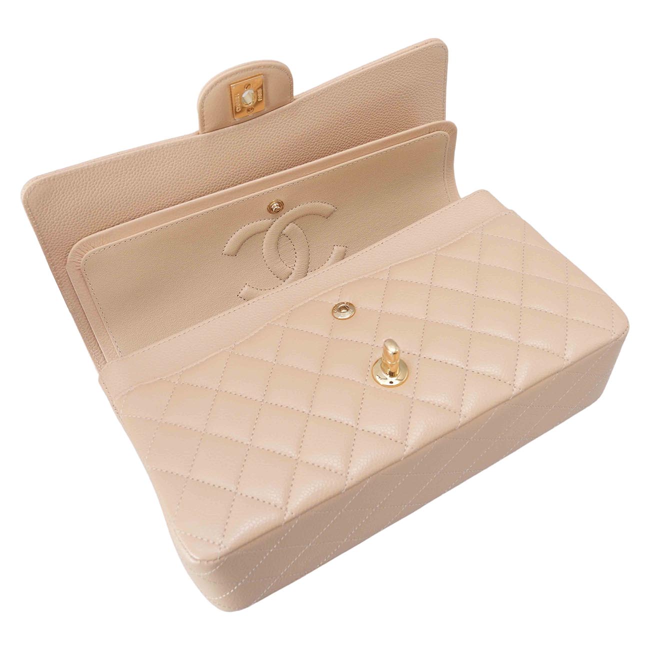 CHANEL(USED)샤넬 캐비어 클래식 미듐 플랩백