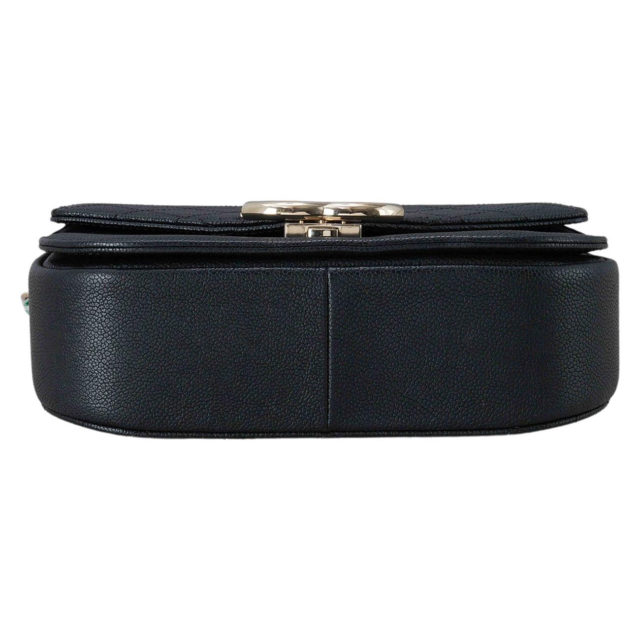 CHANEL(USED)샤넬 A93659 시즌 캐비어 하프 앤 하프 크로스백