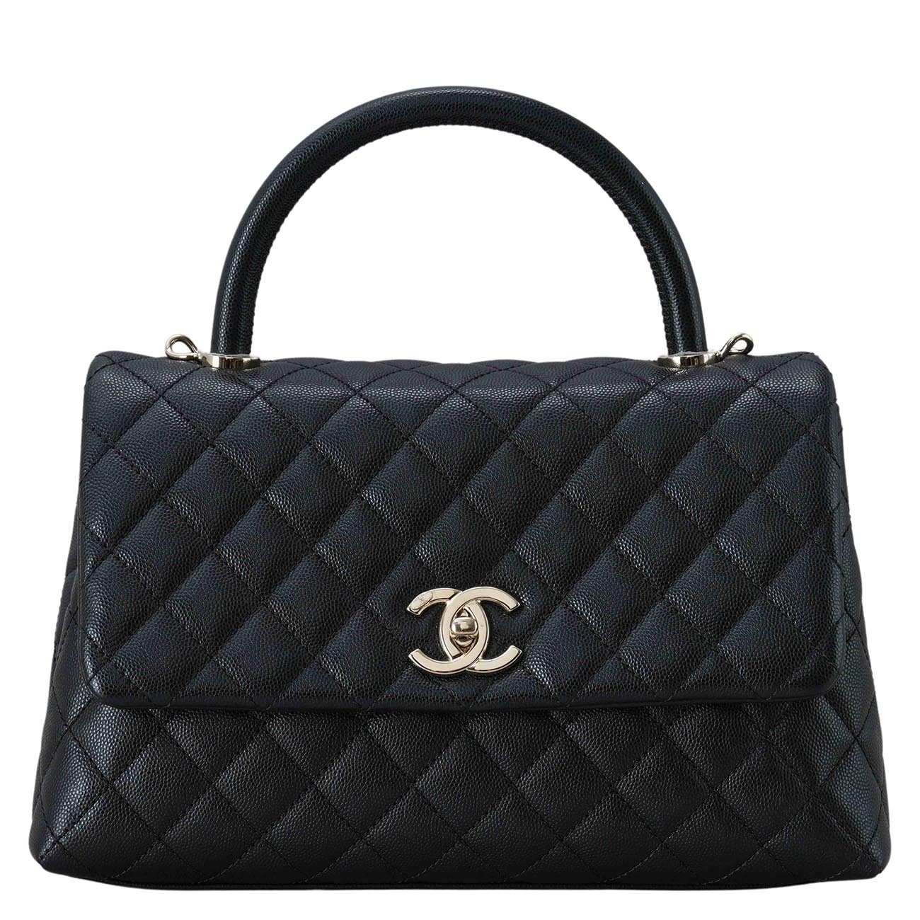 CHANEL(USED)샤넬 캐비어 코코핸들 미듐