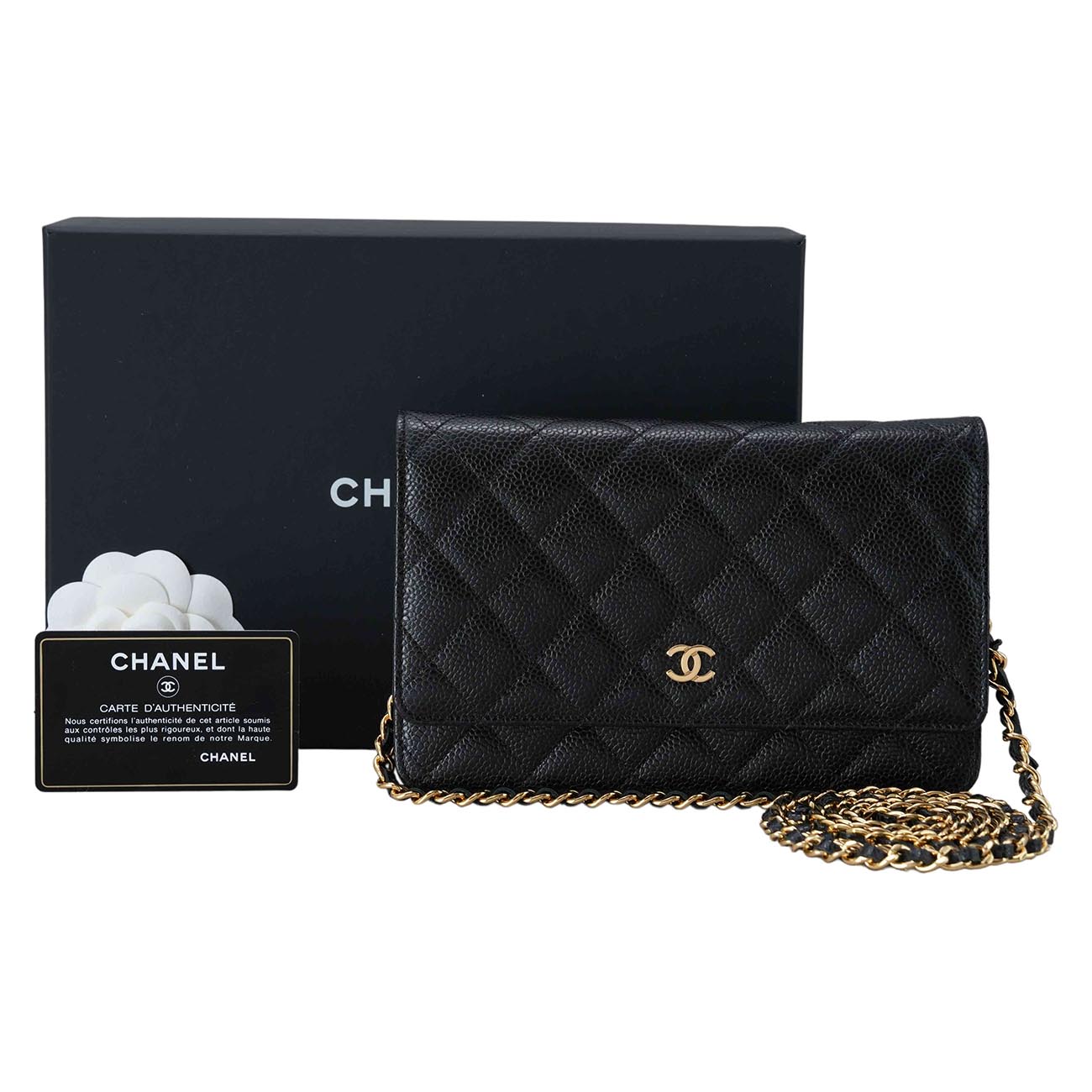 CHANEL(USED)샤넬 캐비어 클래식 WOC 플랩백