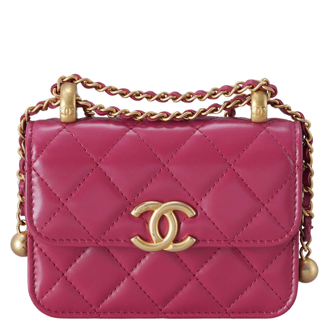 CHANEL(USED)샤넬  골든볼 체인지갑