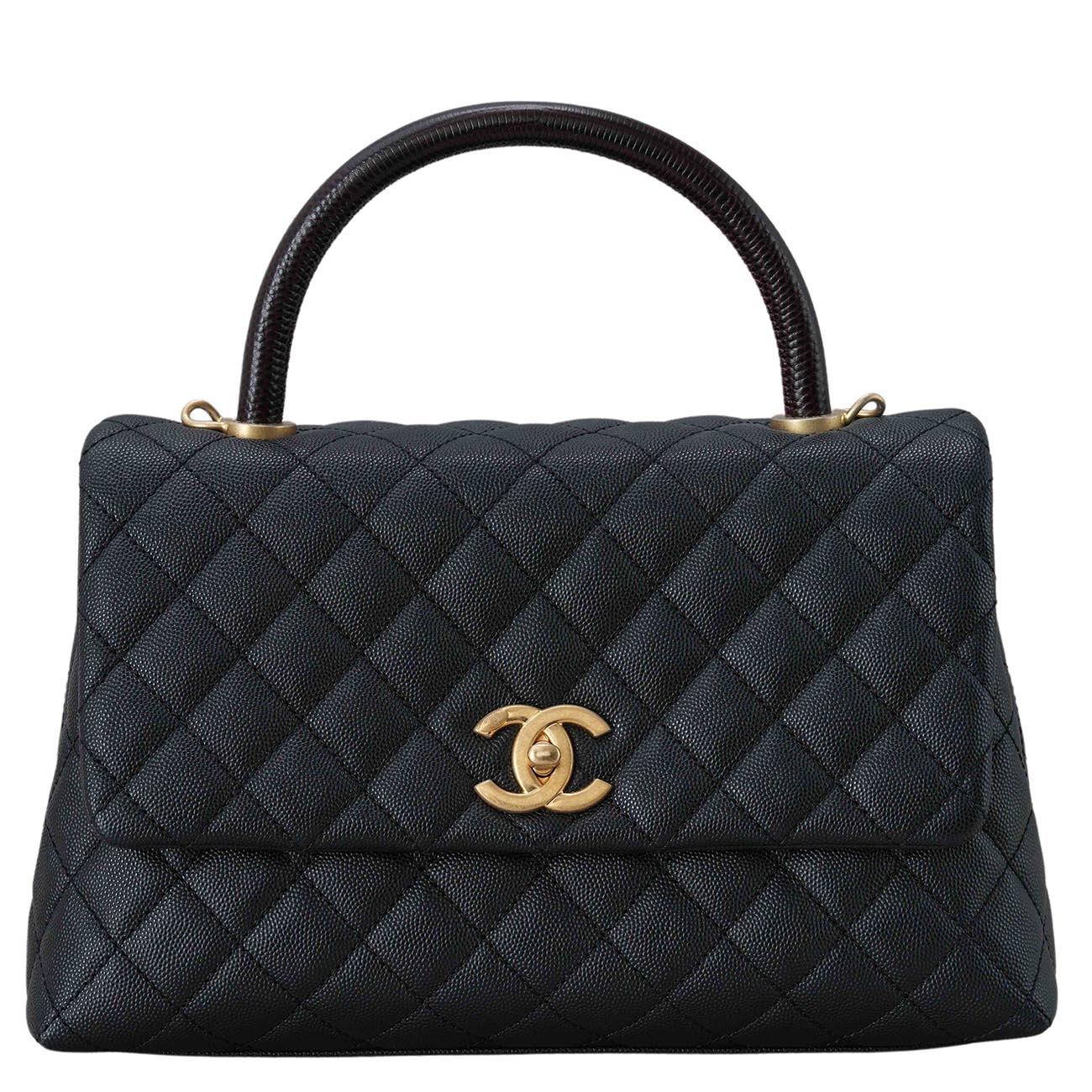 CHANEL(USED)샤넬 캐비어 코코핸들 미듐