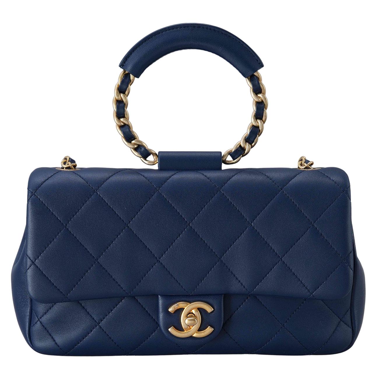 CHANEL(USED)샤넬 시즌 클래식 체인  탑핸들 플랩백