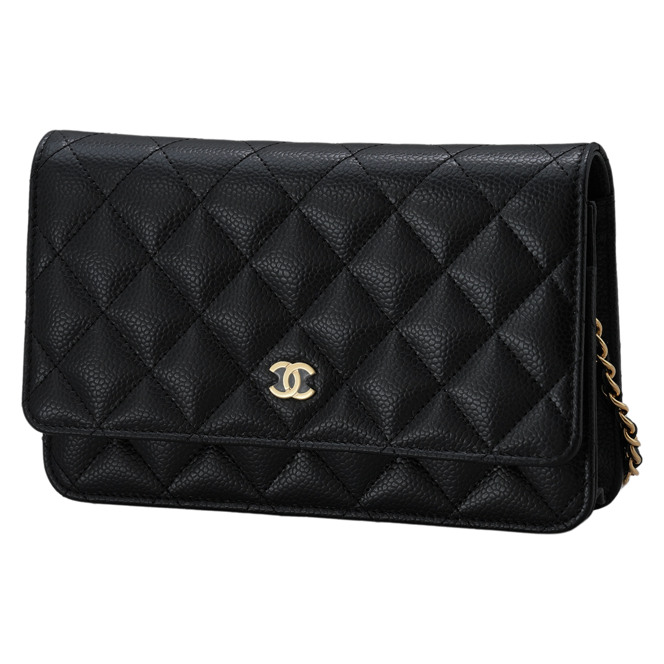 CHANEL(USED)샤넬 클래식 캐비어 WOC 금장