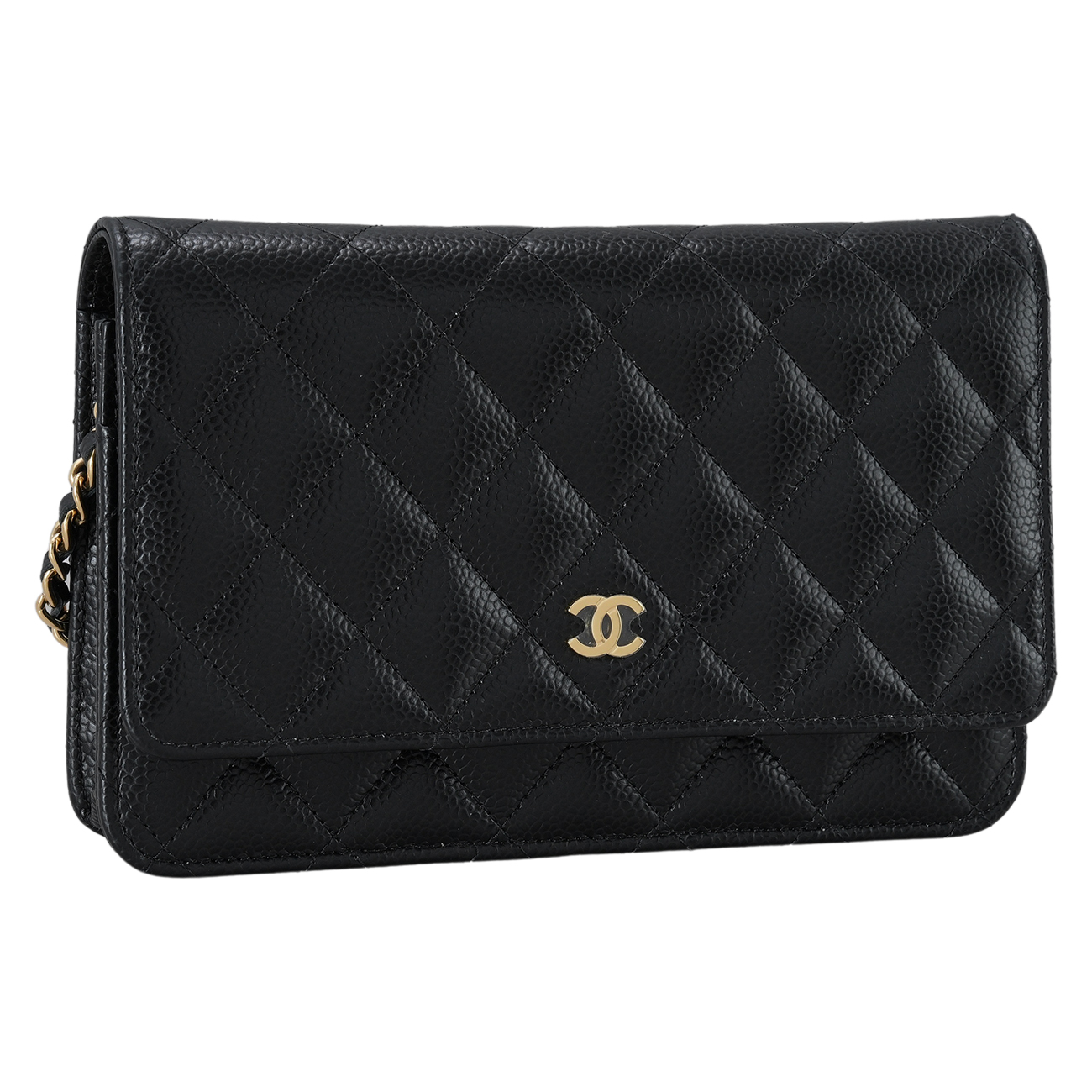 CHANEL(USED)샤넬 클래식 캐비어 WOC 금장