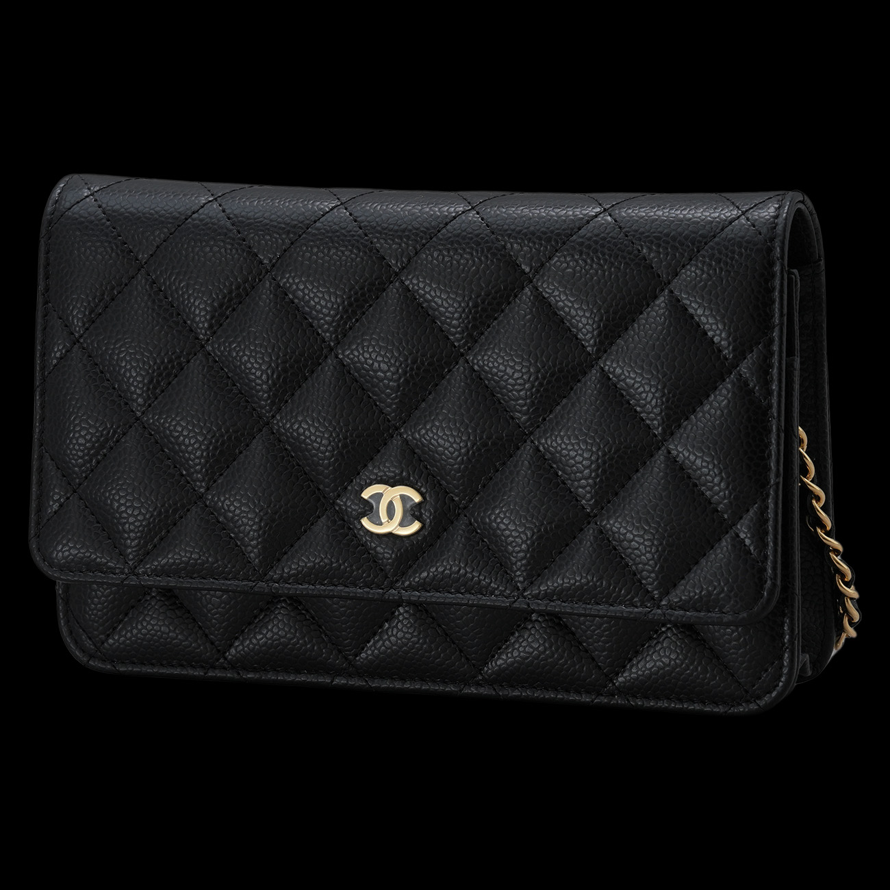 CHANEL(USED)샤넬 클래식 캐비어 WOC 금장