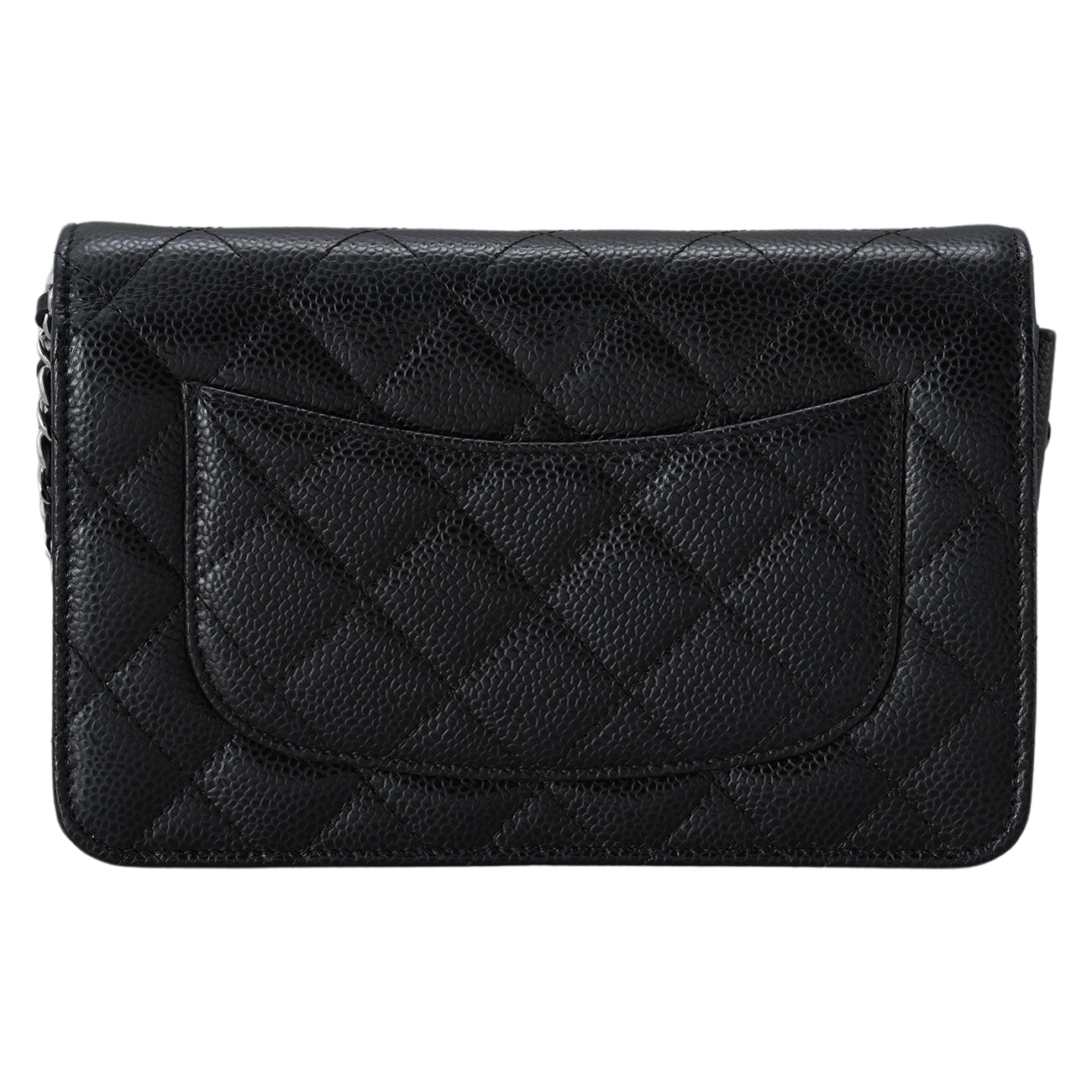 CHANEL(USED)샤넬 클래식 캐비어 WOC 은장