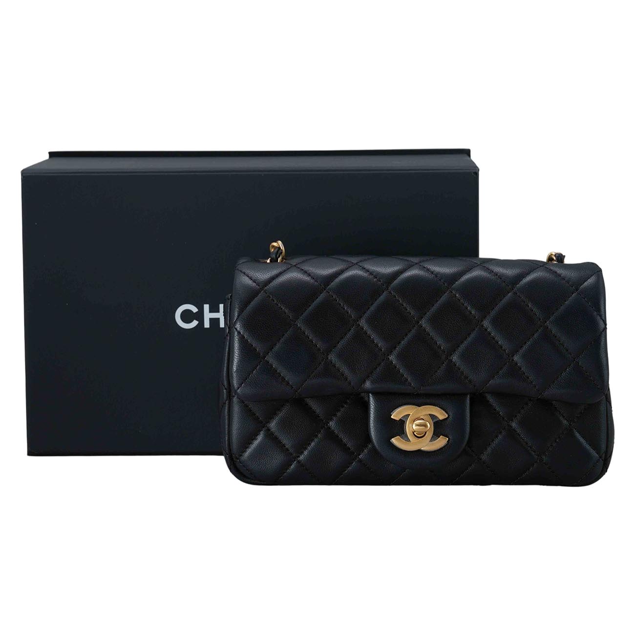 CHANEL(USED)샤넬 클래식 뉴미니 골든볼 플랩백