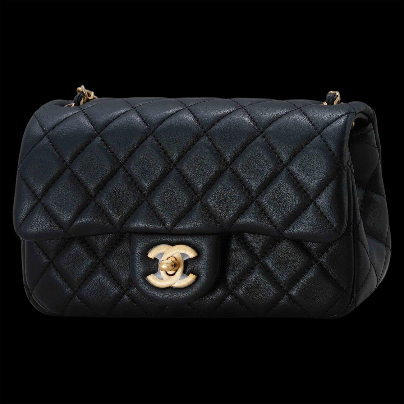CHANEL(USED)샤넬 클래식 뉴미니 골든볼 플랩백