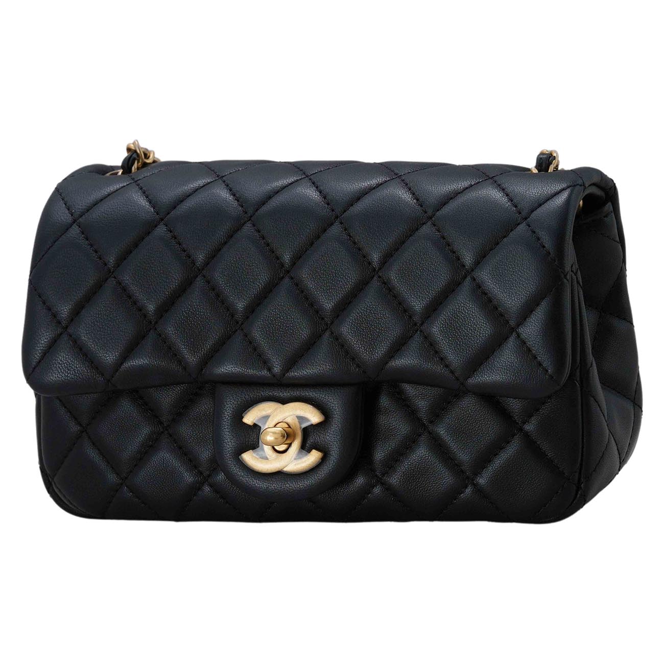 CHANEL(USED)샤넬 클래식 뉴미니 골든볼 플랩백