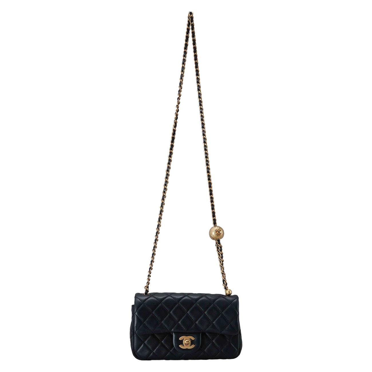 CHANEL(USED)샤넬 클래식 뉴미니 골든볼 플랩백