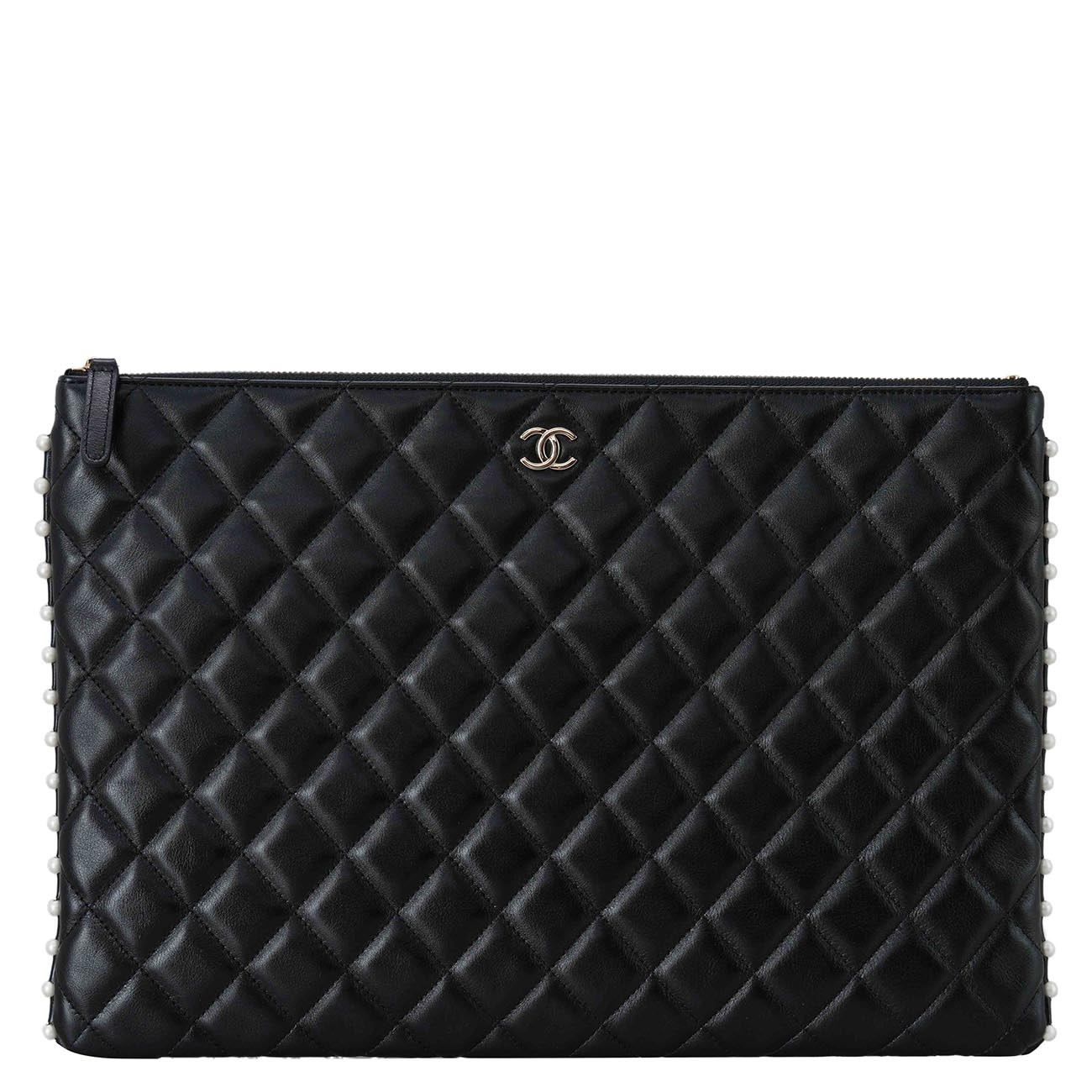 CHANEL(USED)샤넬 시즌 진주 클러치 라지