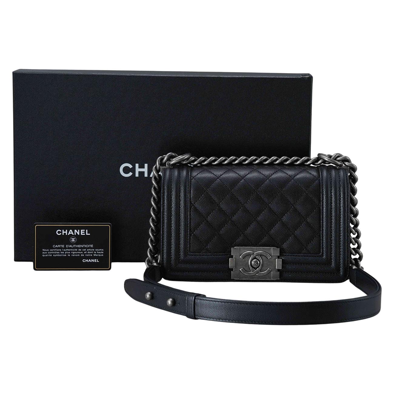 CHANEL(USED)샤넬 보이샤넬 캐비어 스몰