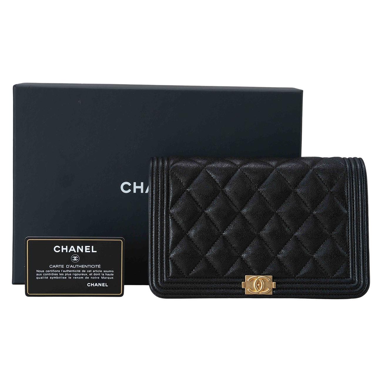 CHANEL(USED)샤넬 보이샤넬 캐비어 WOC