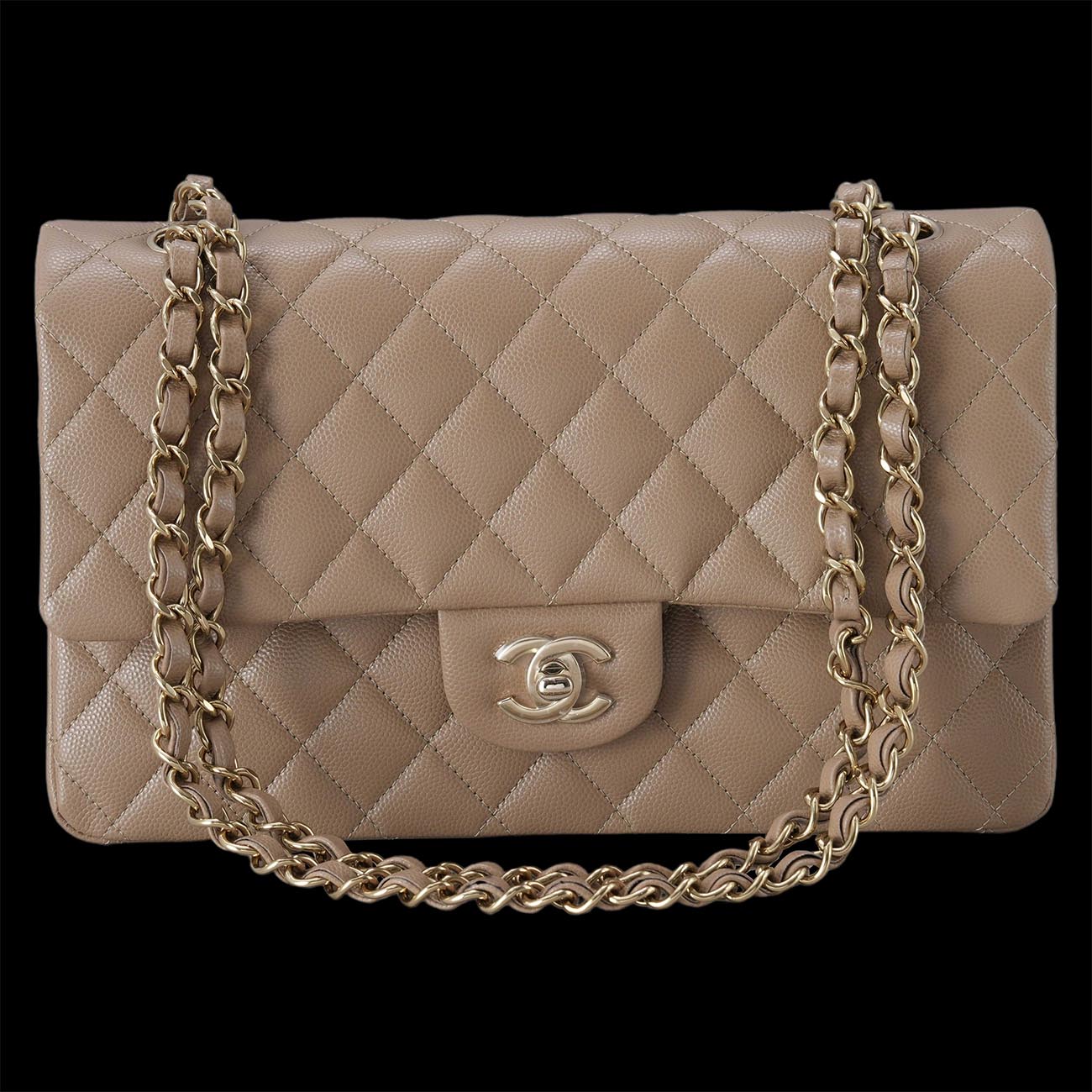 CHANEL(USED)샤넬 클래식 캐비어 미듐 플랩백
