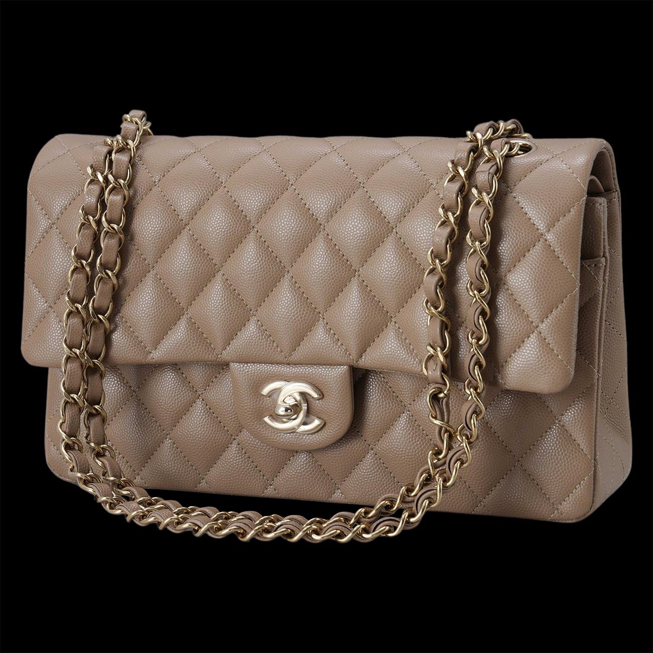 CHANEL(USED)샤넬 클래식 캐비어 미듐 플랩백