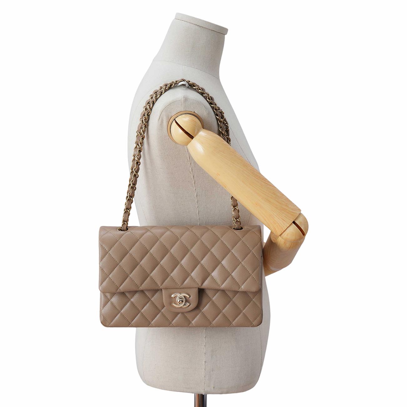CHANEL(USED)샤넬 클래식 캐비어 미듐 플랩백