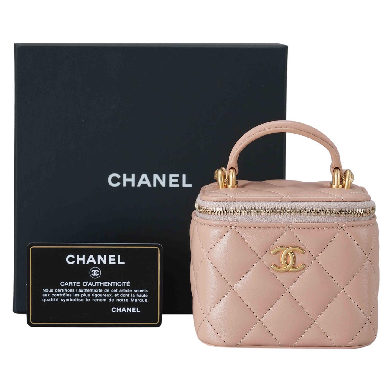 CHANEL(USED)샤넬 미니 베니티 탑 핸들 체인백