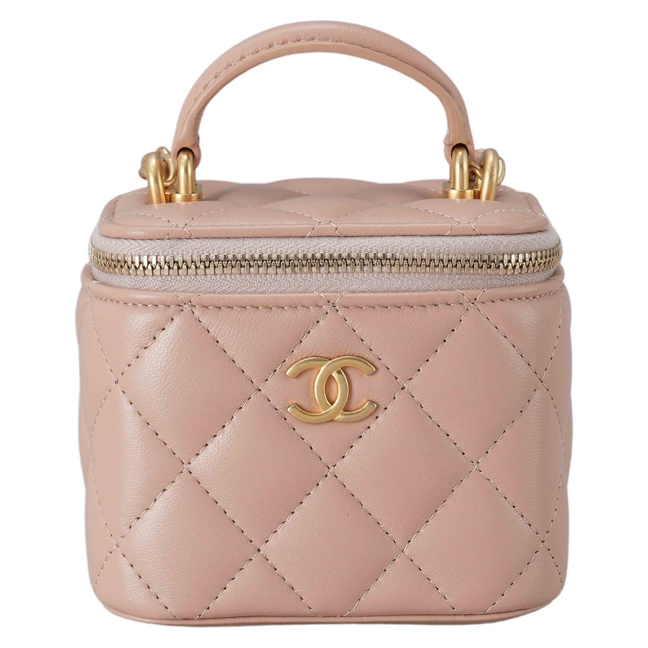 CHANEL(USED)샤넬 미니 베니티 탑 핸들 체인백