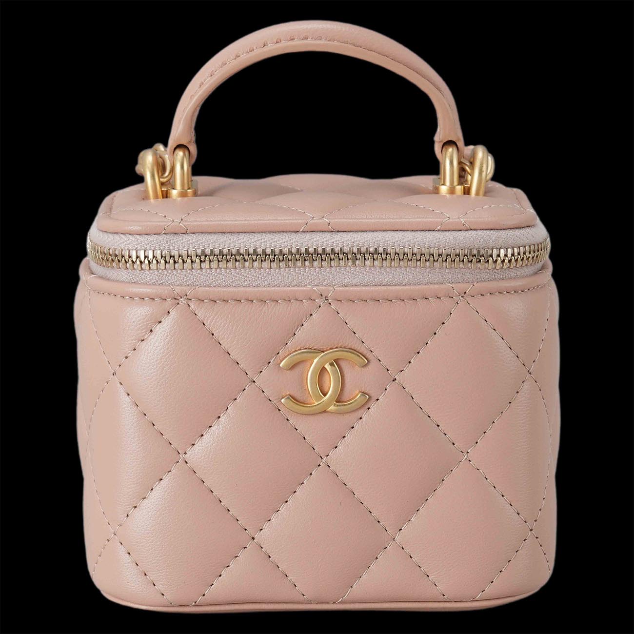 CHANEL(USED)샤넬 미니 베니티 탑 핸들 체인백