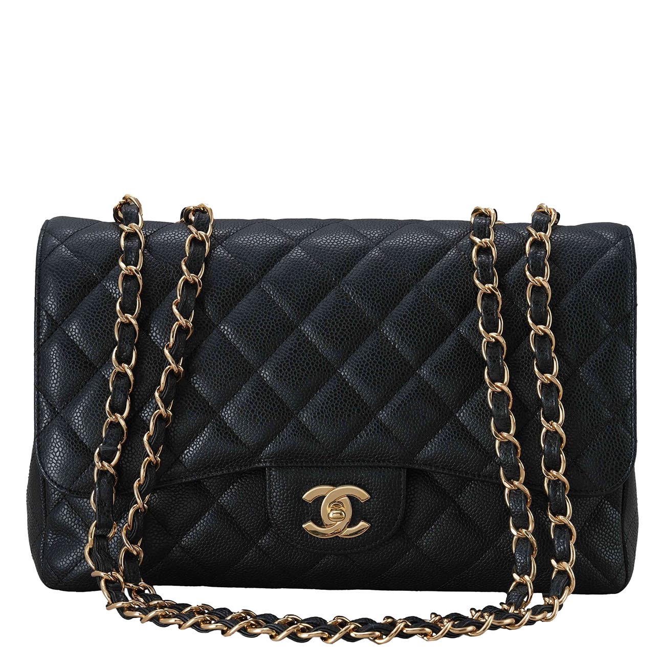 CHANEL(USED)샤넬 캐비어 클래식 점보 플랩백