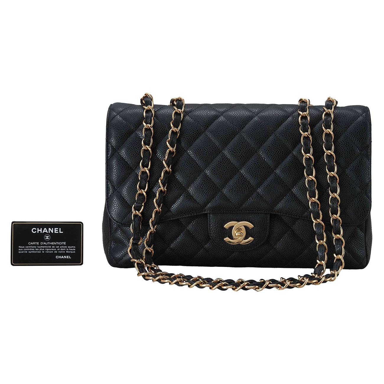 CHANEL(USED)샤넬 캐비어 클래식 점보 플랩백