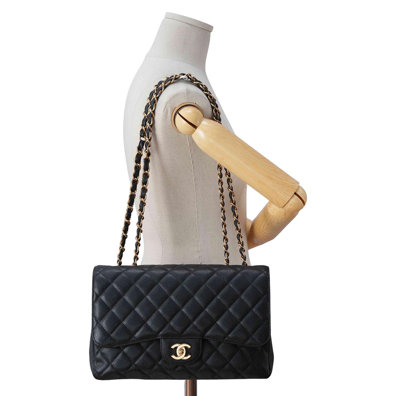 CHANEL(USED)샤넬 캐비어 클래식 점보 플랩백