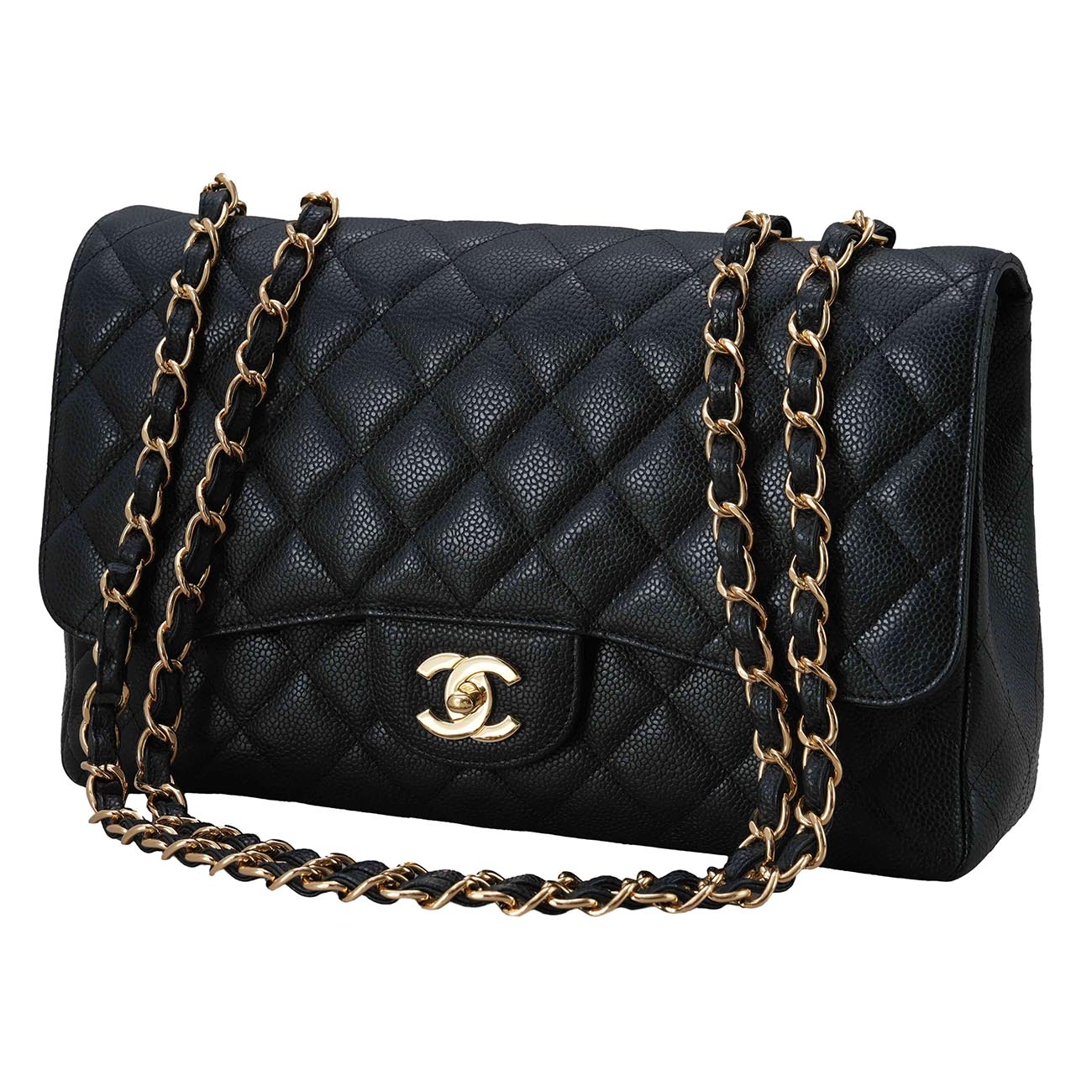 CHANEL(USED)샤넬 캐비어 클래식 점보 플랩백