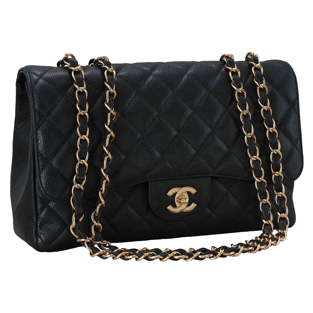 CHANEL(USED)샤넬 캐비어 클래식 점보 플랩백