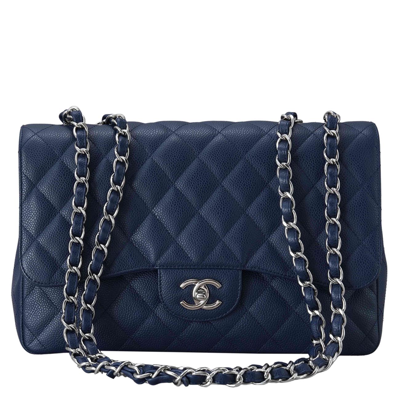 CHANEL(USED)샤넬 캐비어 클래식 점보 플랩백