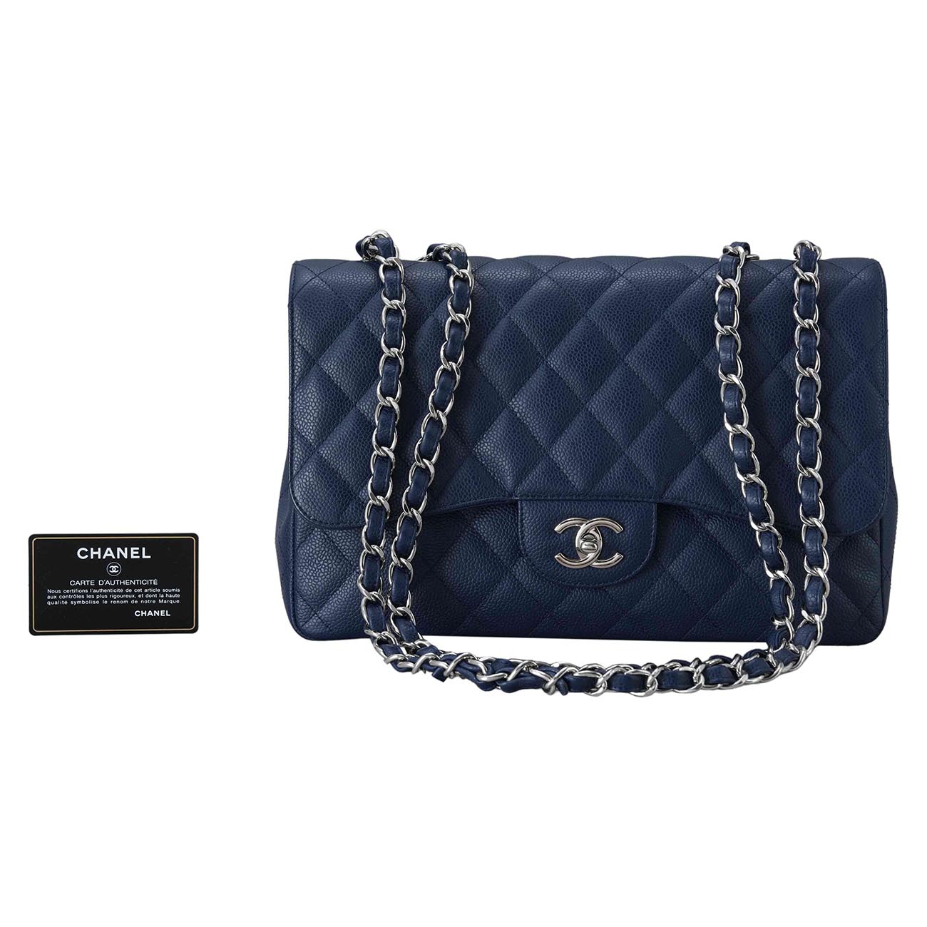 CHANEL(USED)샤넬 캐비어 클래식 점보 플랩백