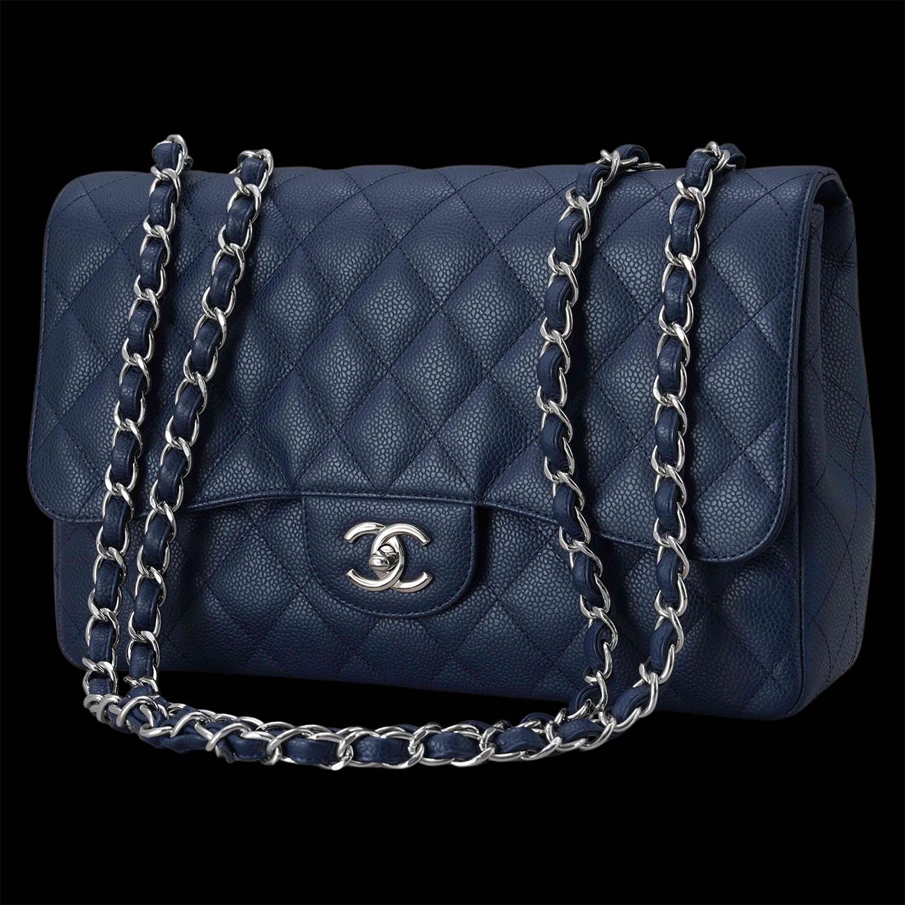 CHANEL(USED)샤넬 캐비어 클래식 점보 플랩백