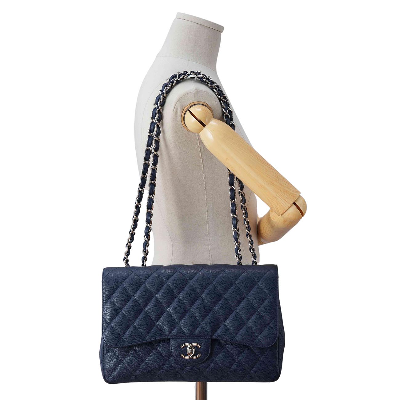 CHANEL(USED)샤넬 캐비어 클래식 점보 플랩백