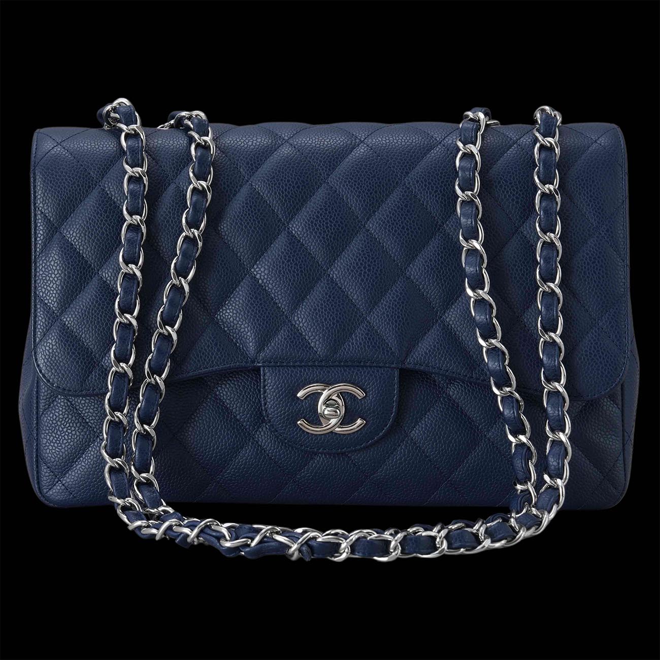 CHANEL(USED)샤넬 캐비어 클래식 점보 플랩백
