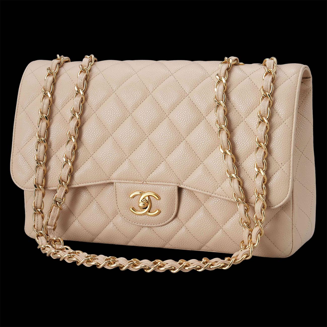 CHANEL(USED)샤넬 캐비어 클래식 점보 플랩백