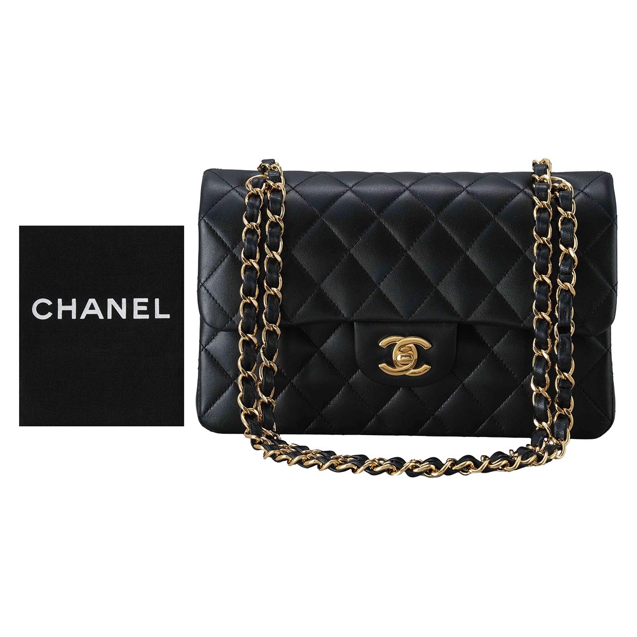 CHANEL(USED)샤넬 A01113 램스킨 클래식 스몰 플랩백