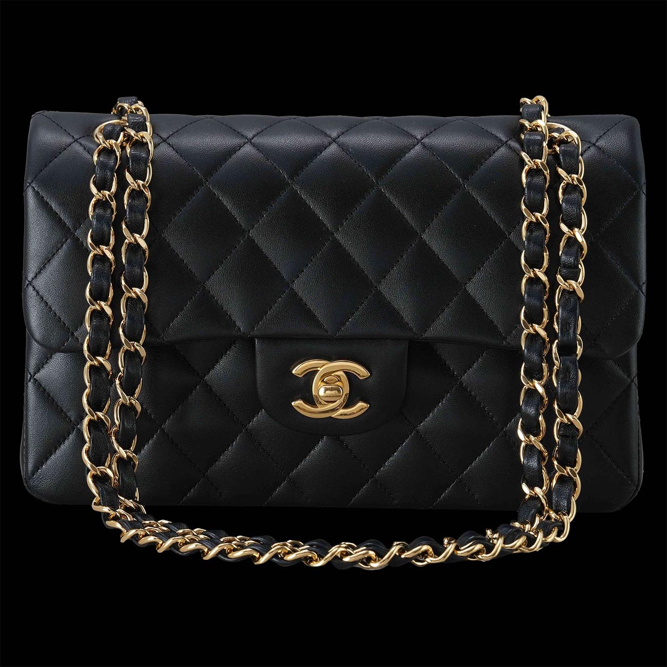 CHANEL(USED)샤넬 A01113 램스킨 클래식 스몰 플랩백