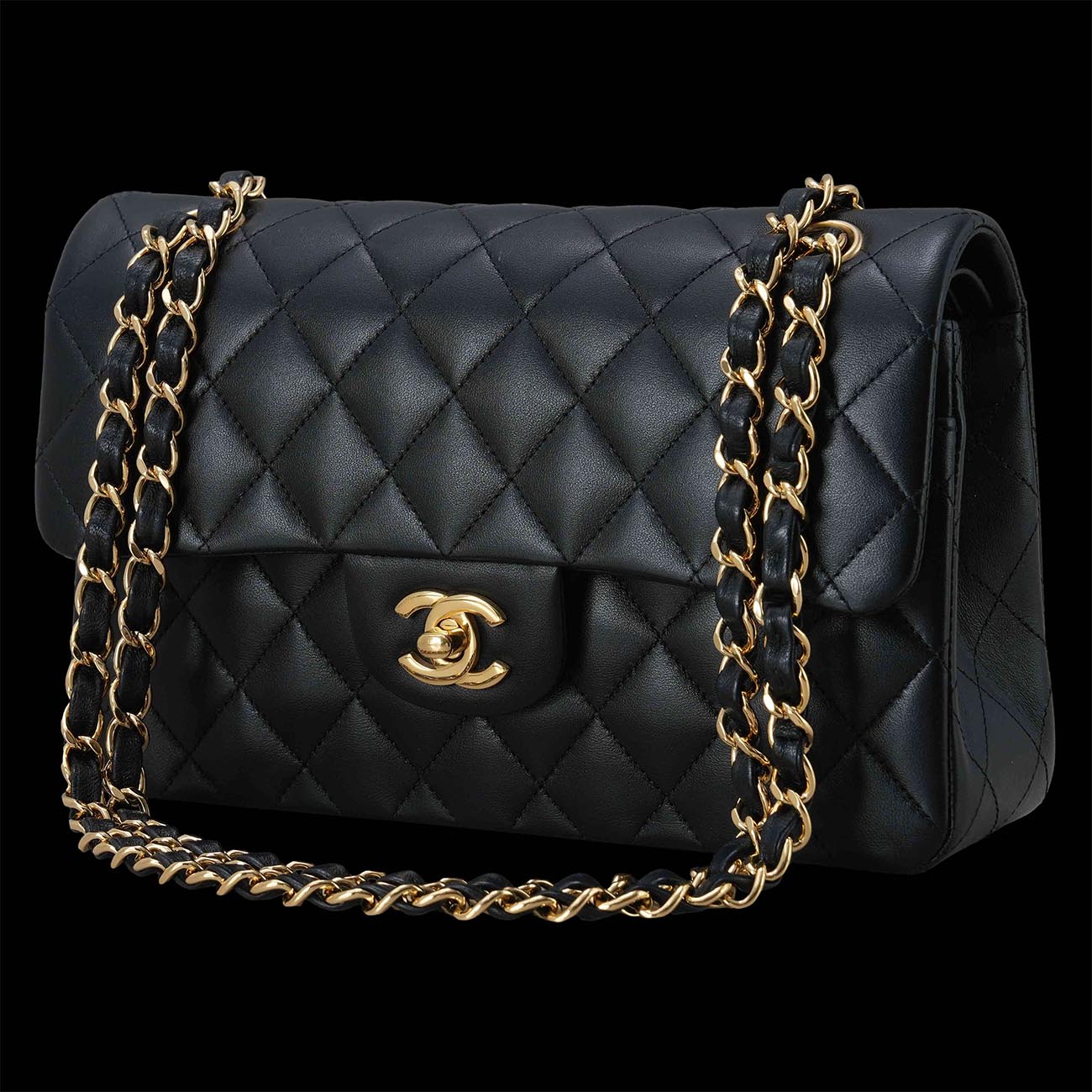 CHANEL(USED)샤넬 A01113 램스킨 클래식 스몰 플랩백