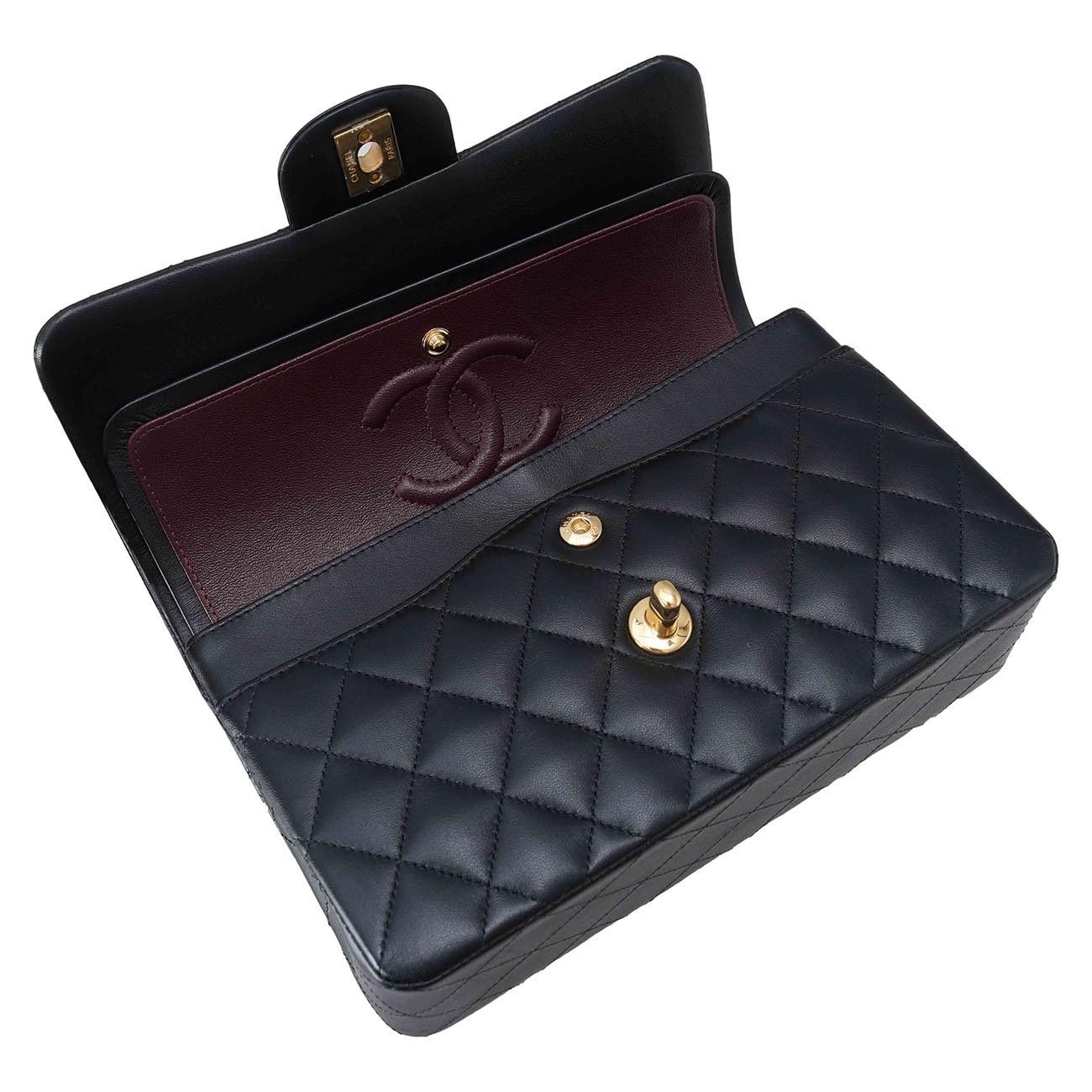 CHANEL(USED)샤넬 A01113 램스킨 클래식 스몰 플랩백