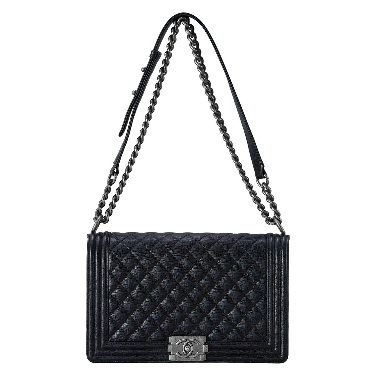 CHANEL(USED)샤넬 캐비어 클래식 보이샤넬 라지 플랩백