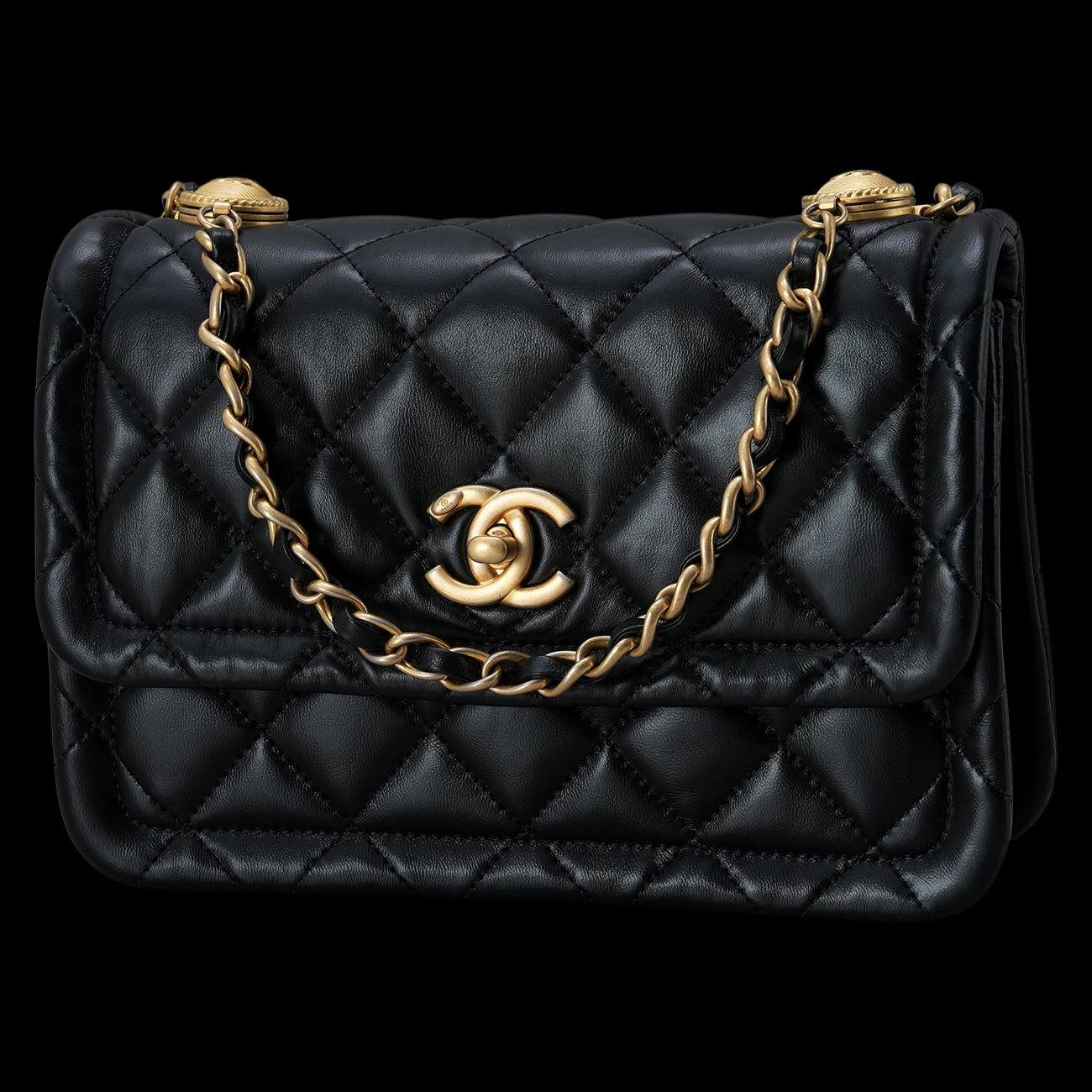 CHANEL(USED)샤넬 시즌 탑핸들 숄더백