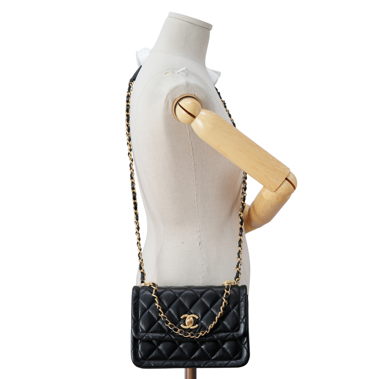 CHANEL(USED)샤넬 시즌 탑핸들 숄더백