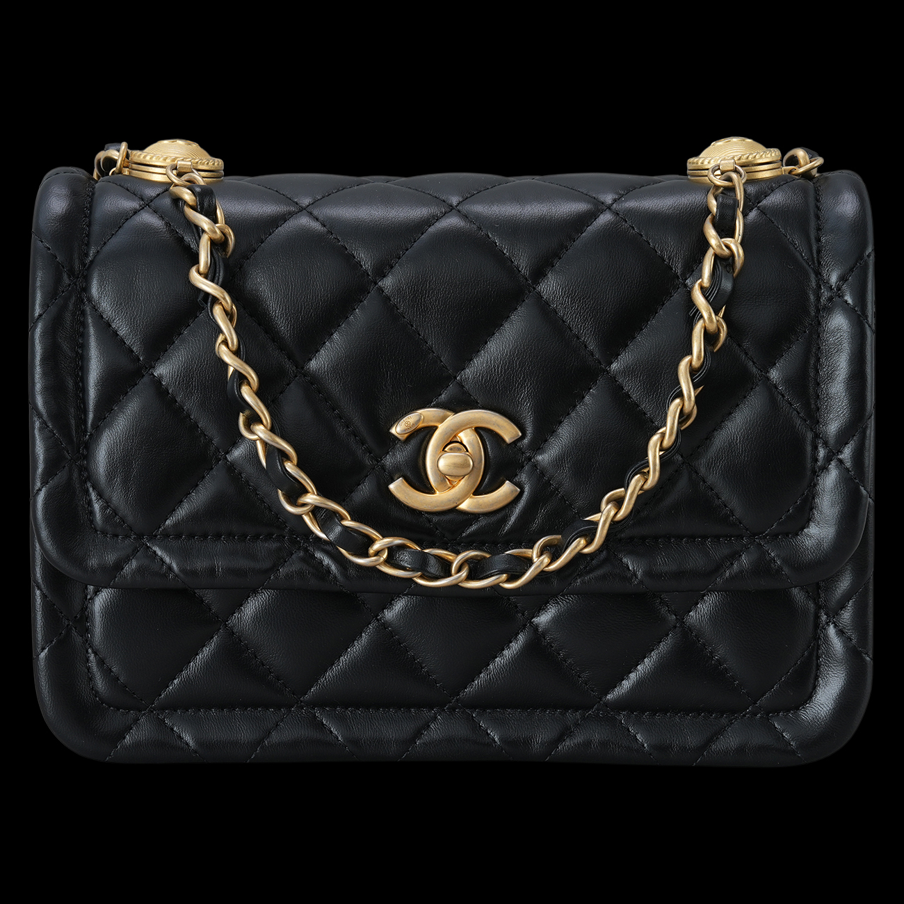 CHANEL(USED)샤넬 시즌 탑핸들 숄더백