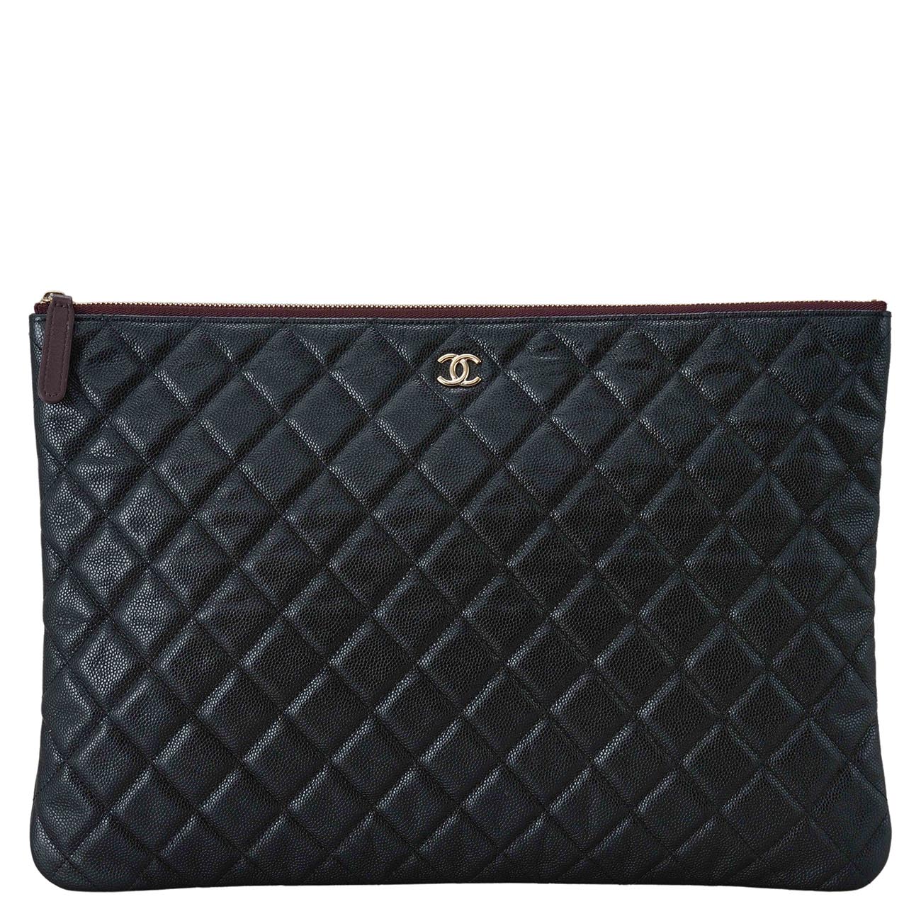 CHANEL(USED)샤넬 캐비어 클래식 라지 클러치