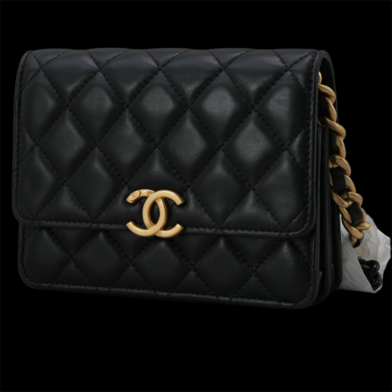 CHANEL(USED)샤넬 AP2733 램스킨 캔디체인 WOC