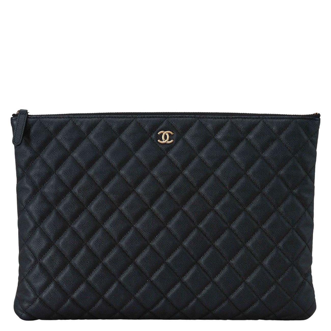 CHANEL(USED)샤넬 캐비어 클래식 클러치 라지