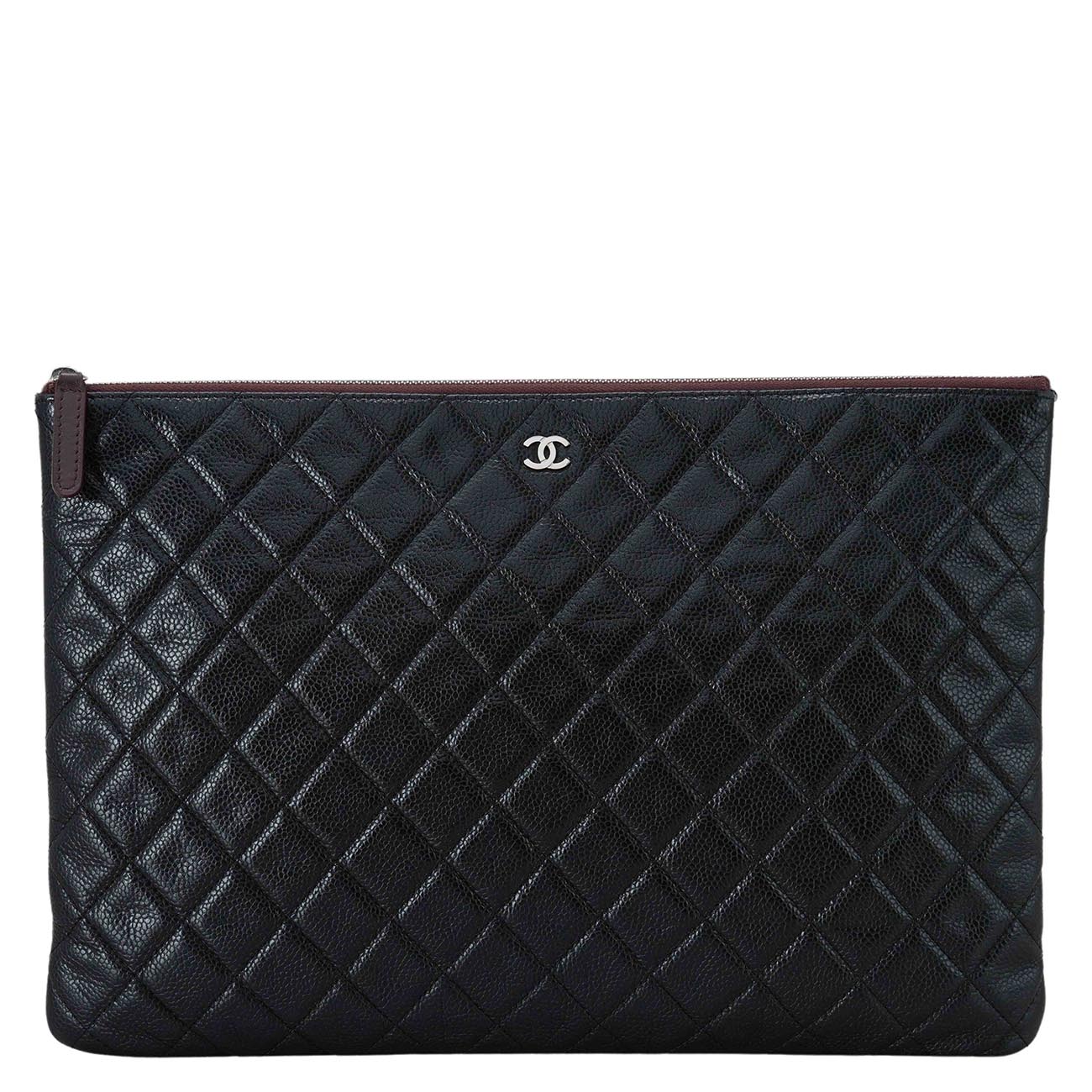 CHANEL(USED)샤넬 클래식 캐비어 클러치 라지