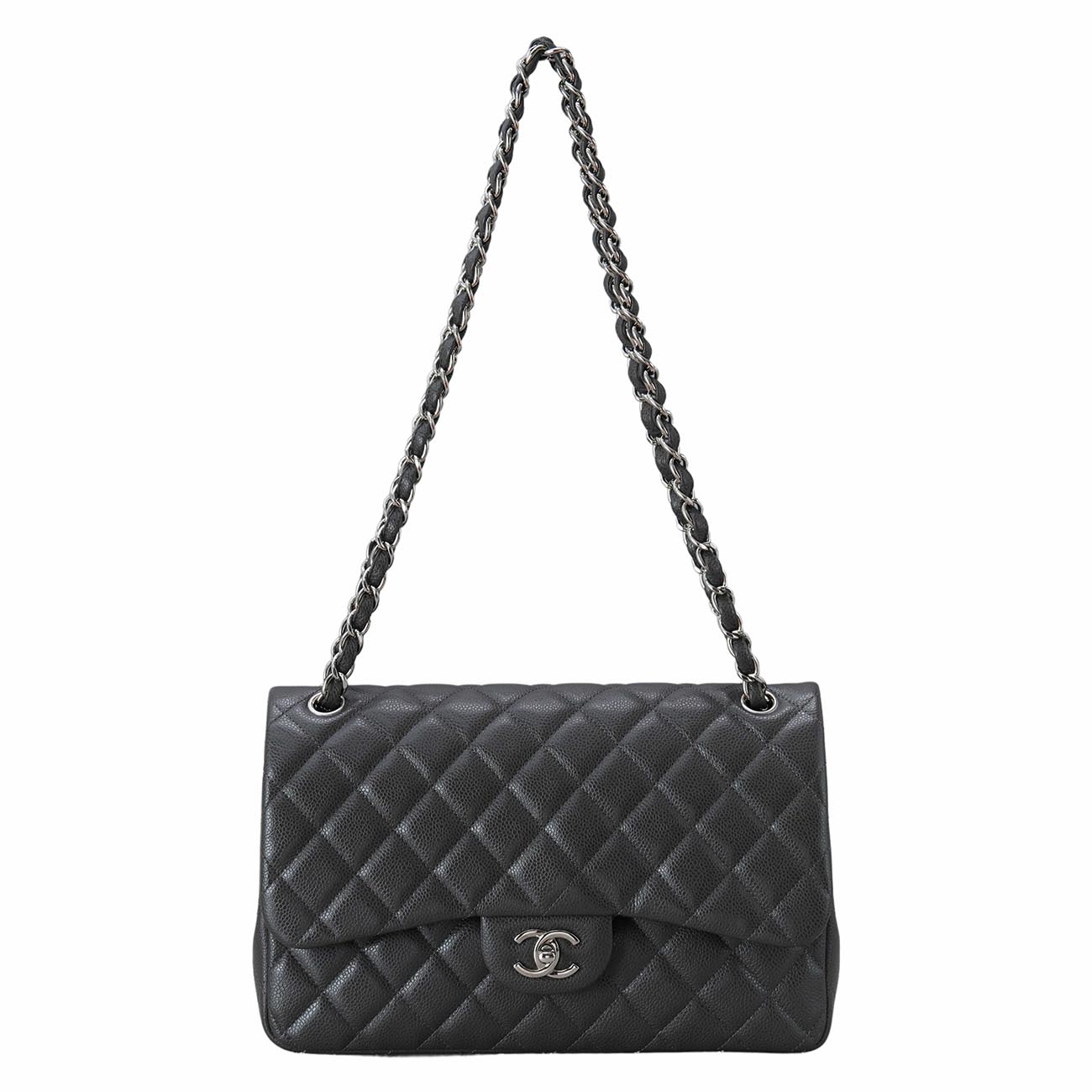 CHANEL(USED)샤넬 클래식 캐비어 라지 플랩백